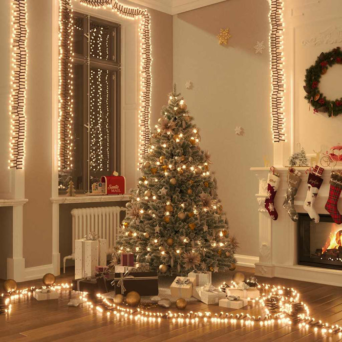 Led Cluster String With 400 Leds Warm White 7.4 M Pvc Tatxta