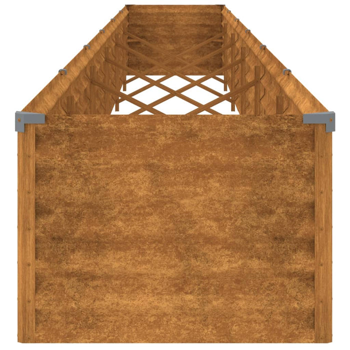 Garden Raised Bed 580X50X36 Cm Corten Steel Opoknb