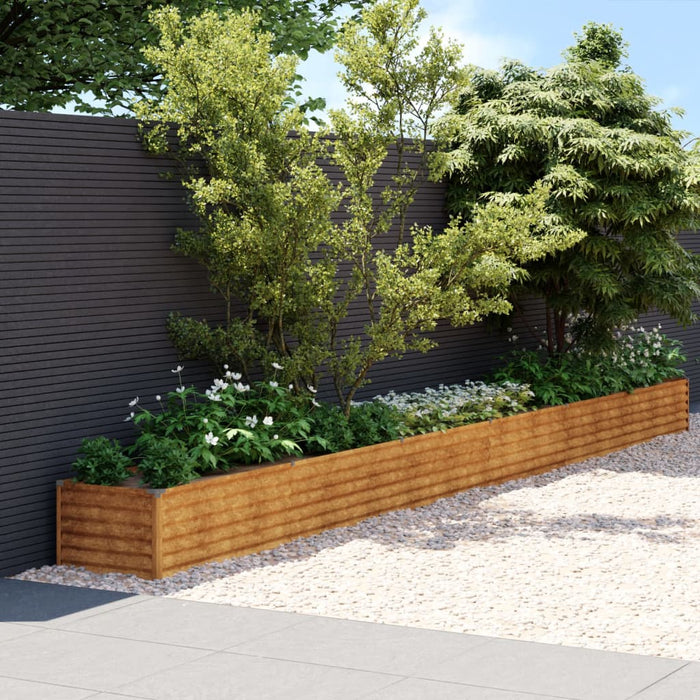 Garden Raised Bed 580X50X36 Cm Corten Steel Opoknb