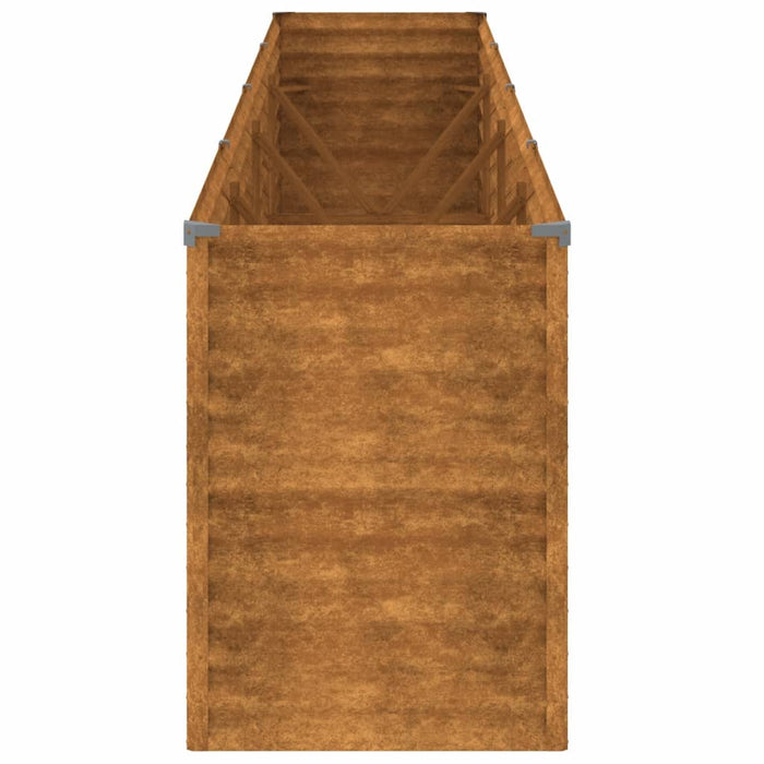 Garden Raised Bed 385X50X69 Cm Corten Steel Opokni