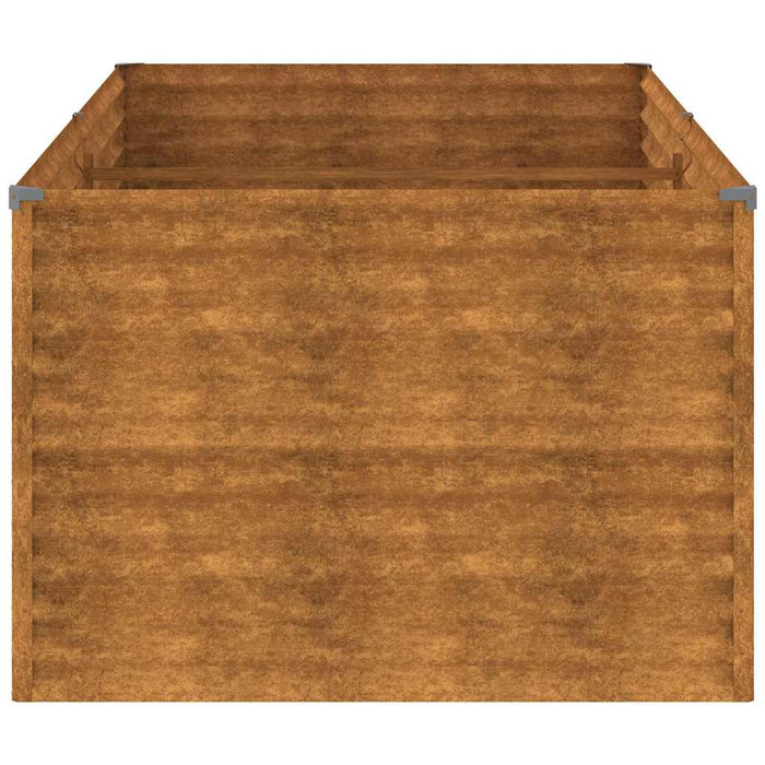 Garden Raised Bed 196X100X69 Cm Corten Steel Opxbbt