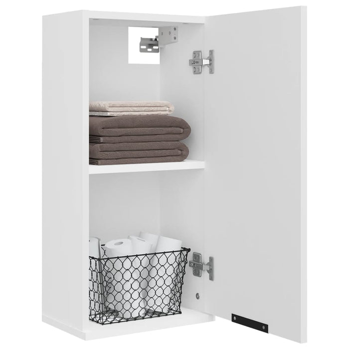 Wall-Mounted Bathroom Cabinet White 32X20X67 Cm Nooxkp