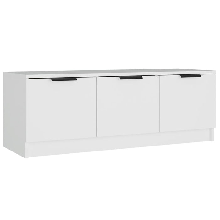 Tv Cabinet White 102X35X36.5 Cm Engineered Wood Nootpn