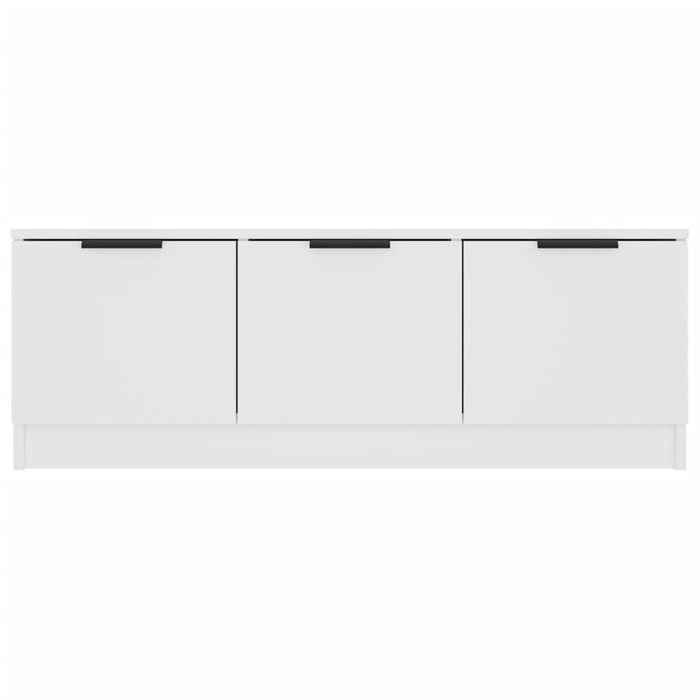 Tv Cabinet White 102X35X36.5 Cm Engineered Wood Nootpn