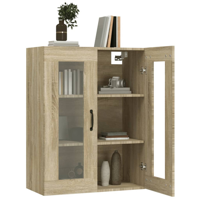Hanging Wall Cabinet Sonoma Oak 69.5X34X90 Cm Noxxnn
