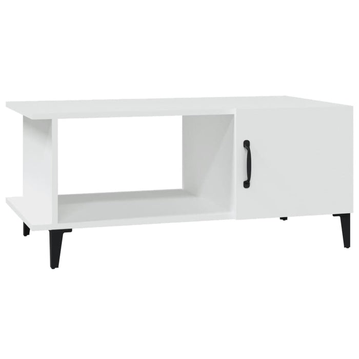 Coffee Table White 90X50X40 Cm Engineered Wood Noxipt