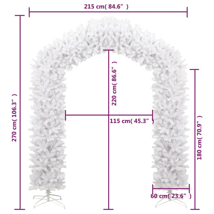 Christmas Tree Arch White 270 Cm Tapbkt