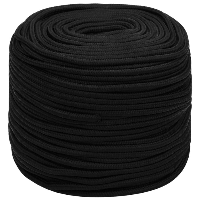 Work Rope Black 8 Mm 50 M Polyester Opxnon