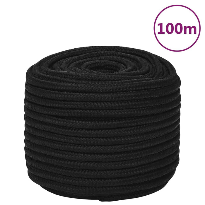 Work Rope Black 12 Mm 100 M Polyester Opxnxn