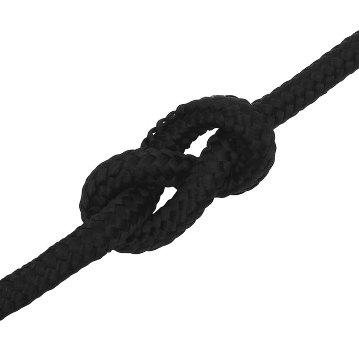 Work Rope Black 12 Mm 100 M Polyester Opxnxn