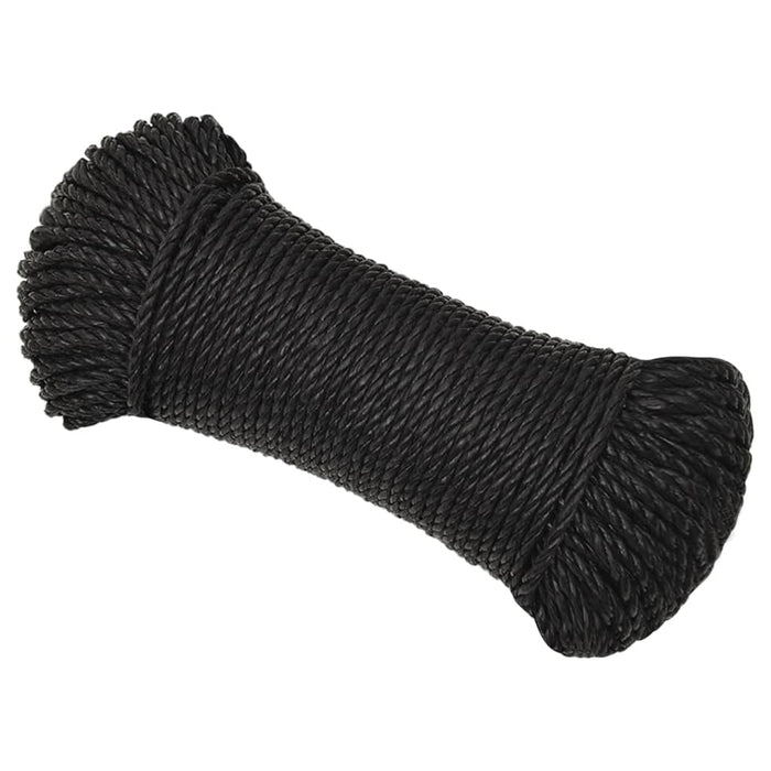 Work Rope Black 8 Mm 50 M Polypropylene Optbbi