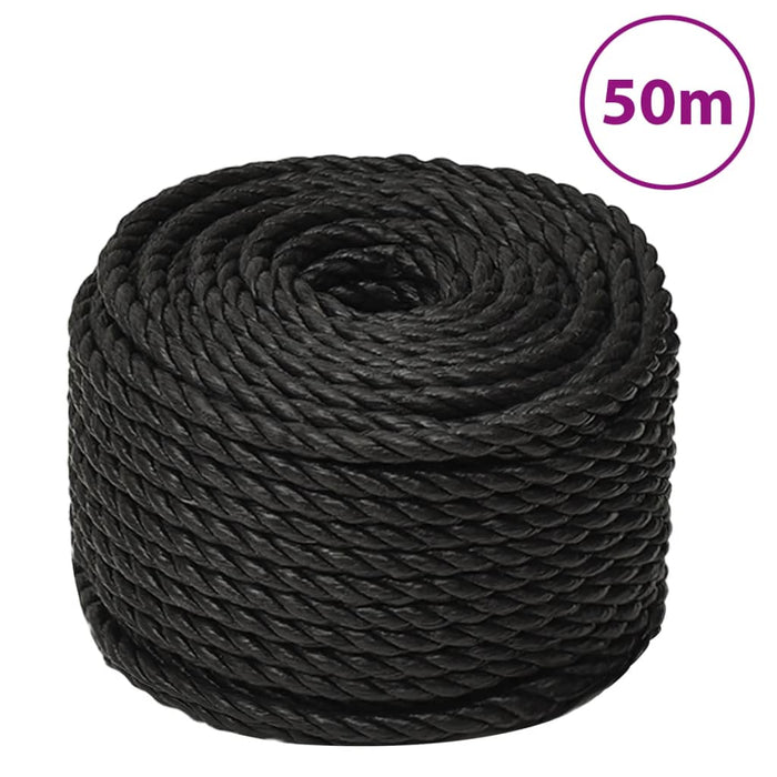 Work Rope Black 10 Mm 50 M Polypropylene Optbox