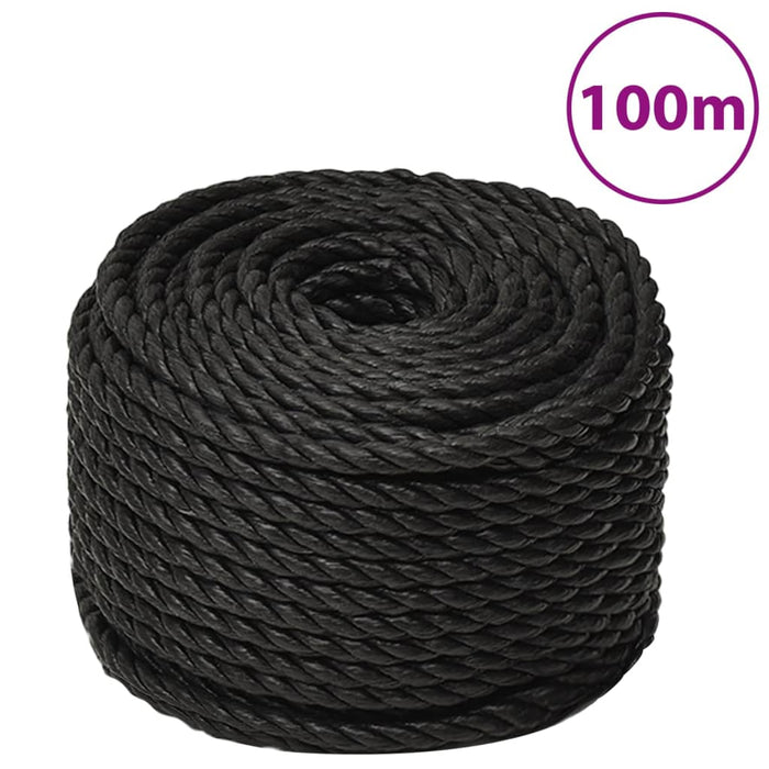 Work Rope Black 10 Mm 100 M Polypropylene Optbot