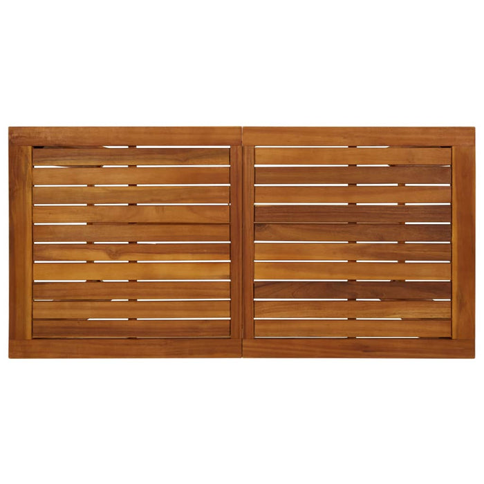 7 Piece Garden Bar Set Solid Wood Acacia Toolbxb