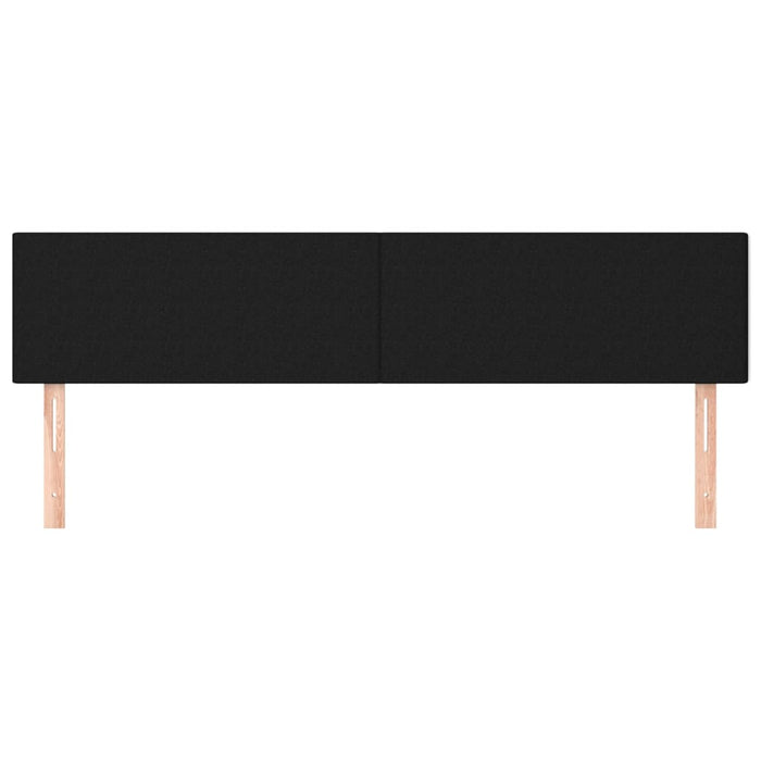 Queen Size Headboards 2 Pcs Black 80X5X78/88 Cm Fabric Tapnbl