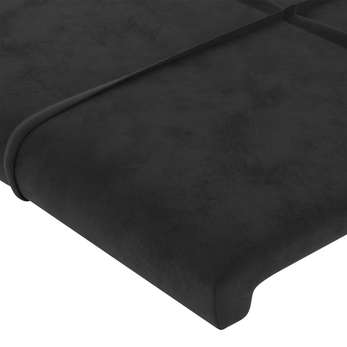 Double Size Headboards 2 Pcs Black 72 Cm Velvet Talbpl