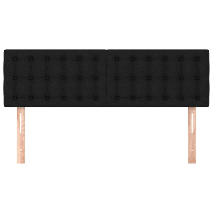 Double Size Headboards 2 Pcs Black 72 Cm Fabric Talapn