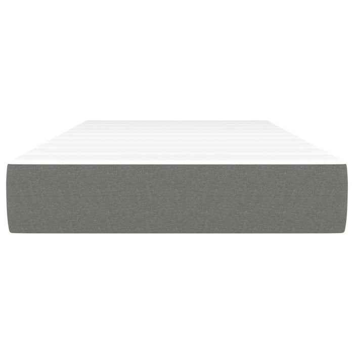 King Single Size Pocket Spring Bed Mattress Dark Grey 107X203X20 Cm Fabric Taikbx