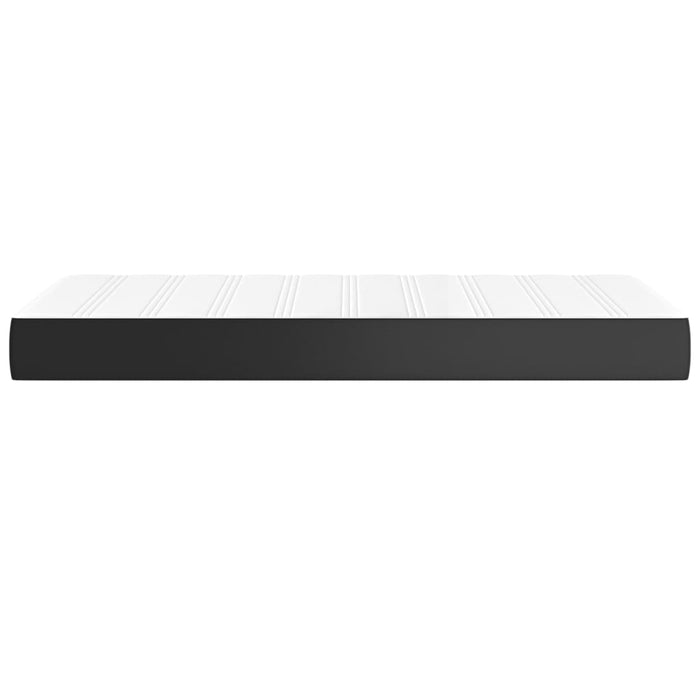 King Single Size Pocket Spring Bed Mattress Black 107X203X20 Cm Faux Leather Taikbt