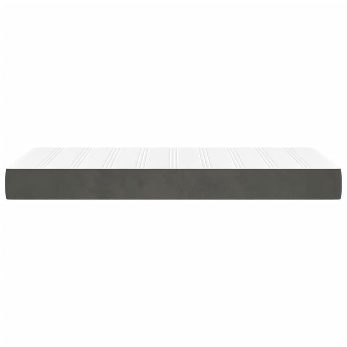 King Single Size Pocket Spring Bed Mattress Dark Grey 107X203X20 Cmvelvet Taikba
