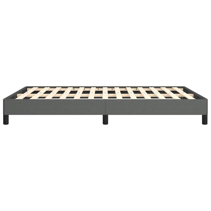 Queen Size Bed Frame Without Mattress Dark Grey 152X203 Cm Fabric Talilx