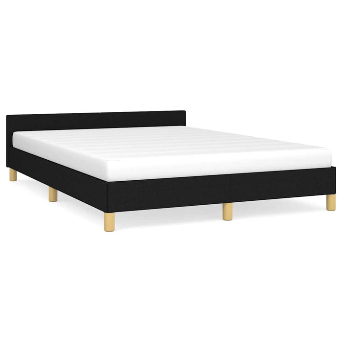 Queen Size Bed Frame Without Mattress Black Fabric Taiapn