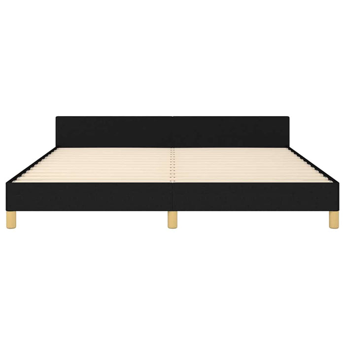 Queen Size Bed Frame Without Mattress Black Fabric Taiapn