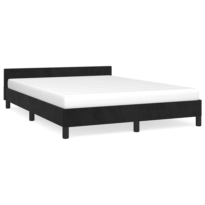 Queen Size Bed Frame Without Mattress Black Velvet Tailbn