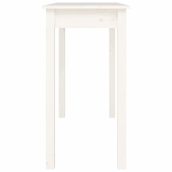 Console Table White 110X40X75 Cm Solid Wood Pine Noaxab