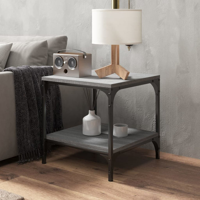 Coffee Table Grey Sonoma 50X50X40 Cm Engineered Wood Noktip