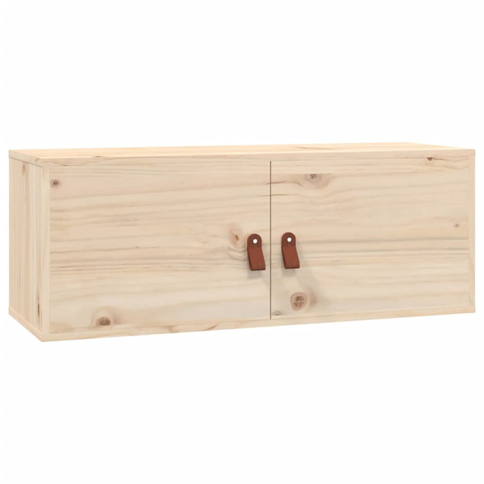 Wall Cabinet 80X30X30 Cm Solid Wood Pine Nontip