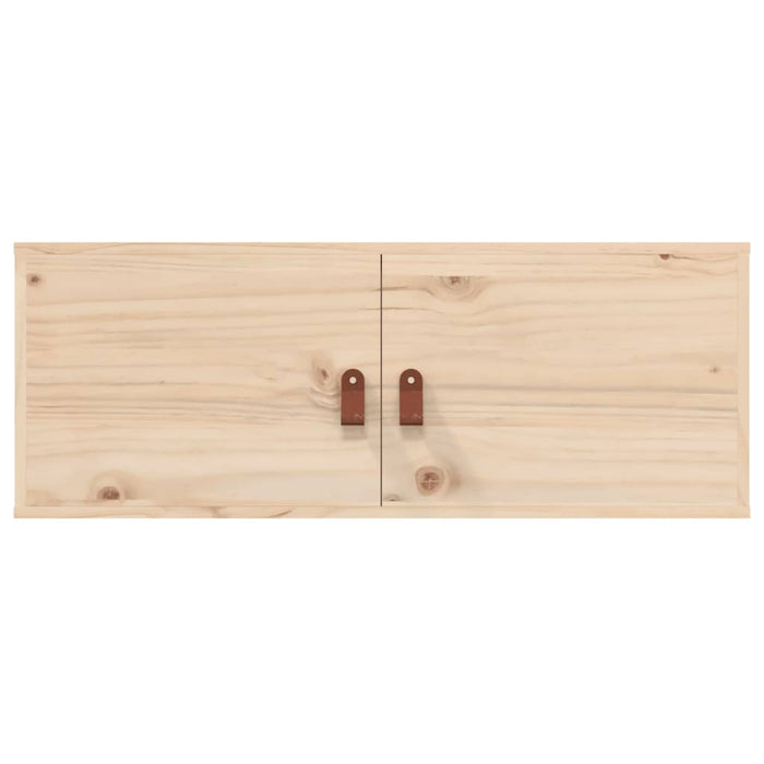 Wall Cabinet 80X30X30 Cm Solid Wood Pine Nontip