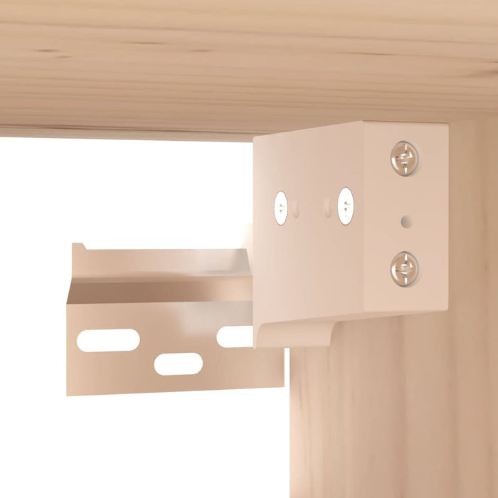 Wall Cabinet 80X30X30 Cm Solid Wood Pine Nontip