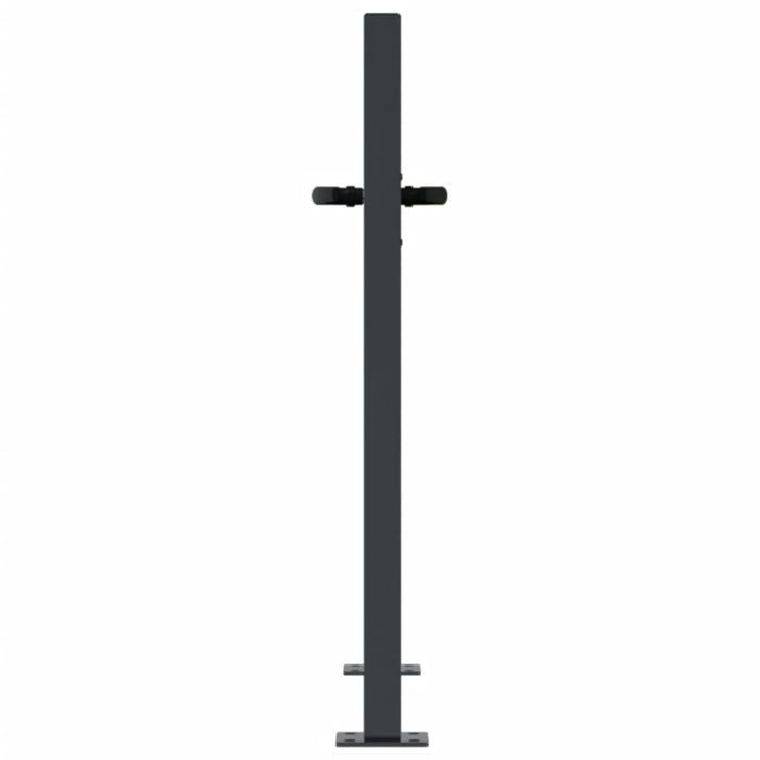 Garden Gate Anthracite 105X80 Cm Steel Tree Design Optopa