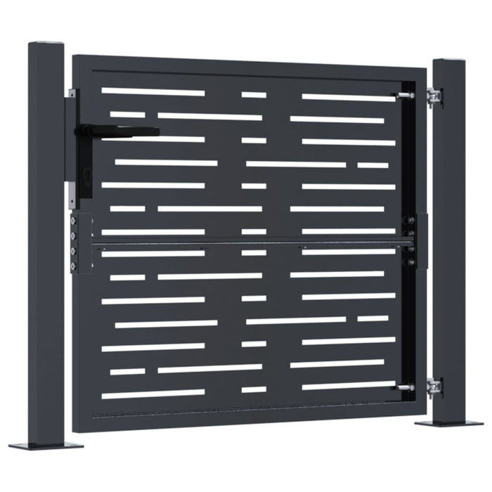 Garden Gate Anthracite 105X80 Cm Steel Square Design Optokb