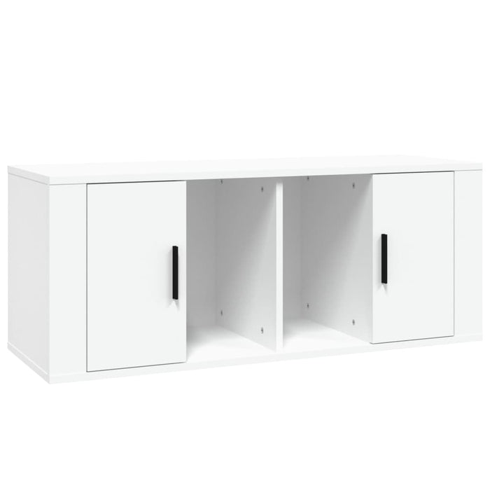 Tv Cabinet White 100X35X40 Cm Engineered Wood Nolnbb