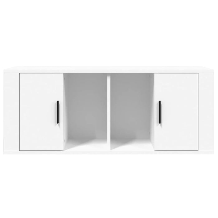 Tv Cabinet White 100X35X40 Cm Engineered Wood Nolnbb