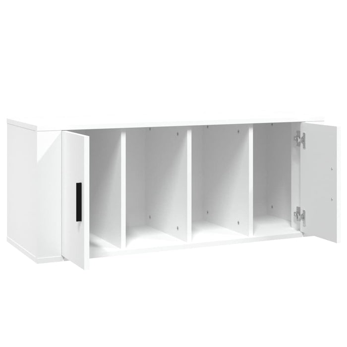Tv Cabinet White 100X35X40 Cm Engineered Wood Nolnbb