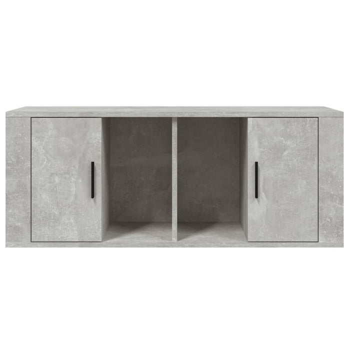 Tv Cabinet Concrete Grey 100X35X40 Cm Engineered Wood Nolnba