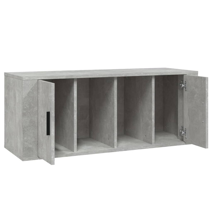 Tv Cabinet Concrete Grey 100X35X40 Cm Engineered Wood Nolnba