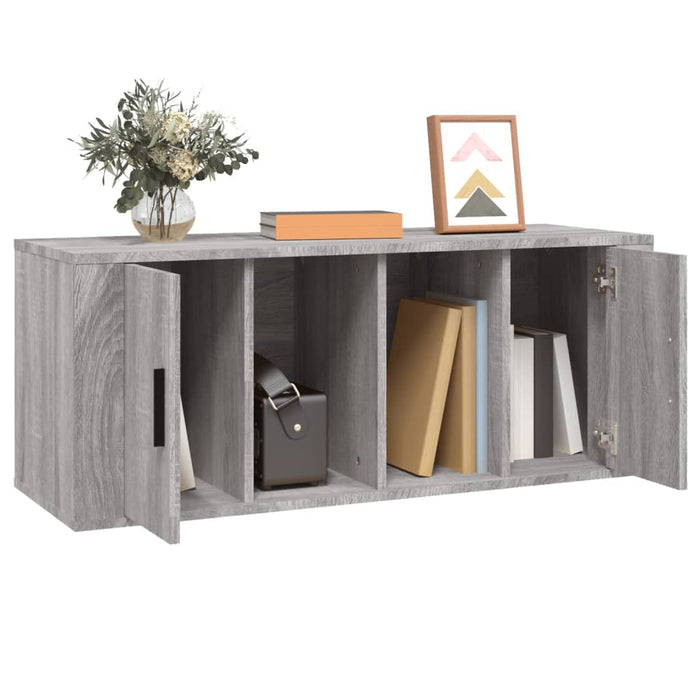 Tv Cabinet Grey Sonoma 100X35X40 Cm Engineered Wood Nolnbl