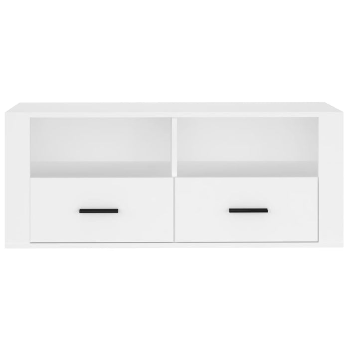 Tv Cabinet White 100X35X40 Cm Engineered Wood Nolnbn