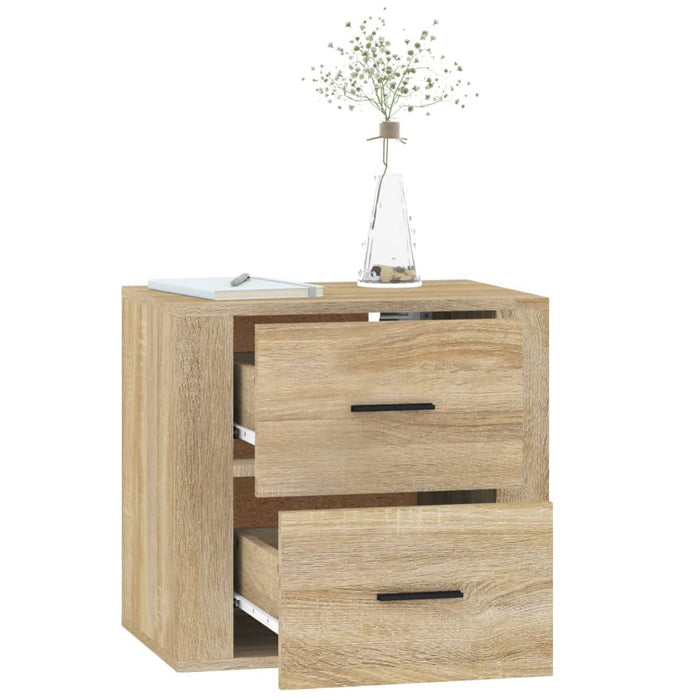 Wall-Mounted Bedside Cabinet Sonoma Oak 50X36X47 Cm Nolnpk