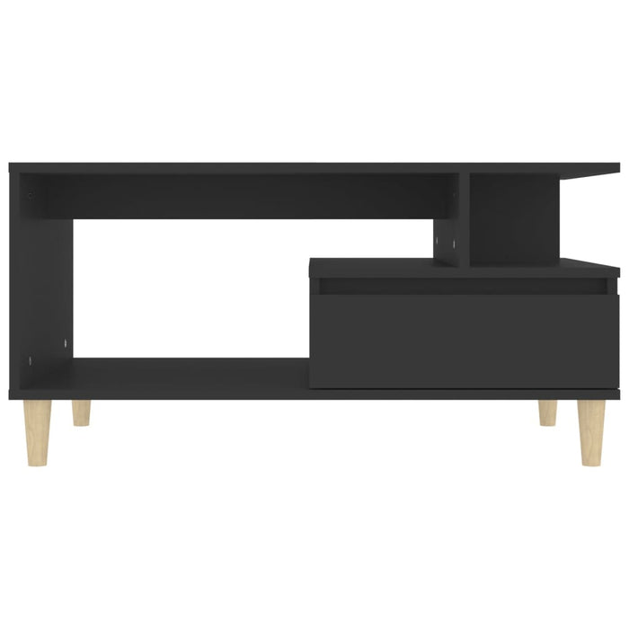 Coffee Table Black 90X49X45 Cm Engineered Wood Noklot