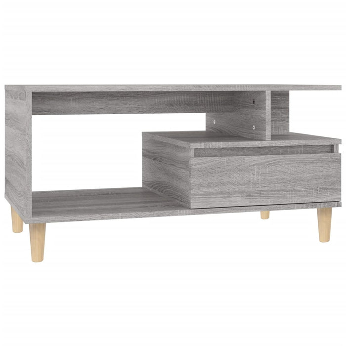 Coffee Table Grey Sonoma 90X49X45 Cm Engineered Wood Noklon