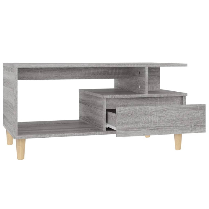 Coffee Table Grey Sonoma 90X49X45 Cm Engineered Wood Noklon