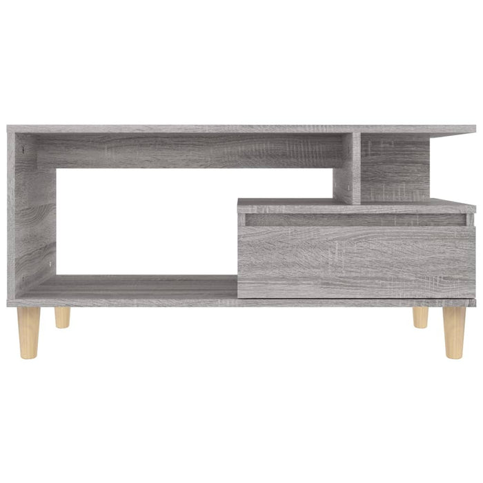 Coffee Table Grey Sonoma 90X49X45 Cm Engineered Wood Noklon