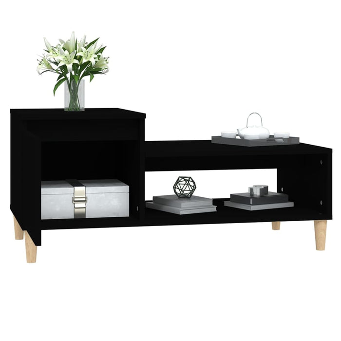 Coffee Table Black 100X50X45 Cm Engineered Wood Nxooxp