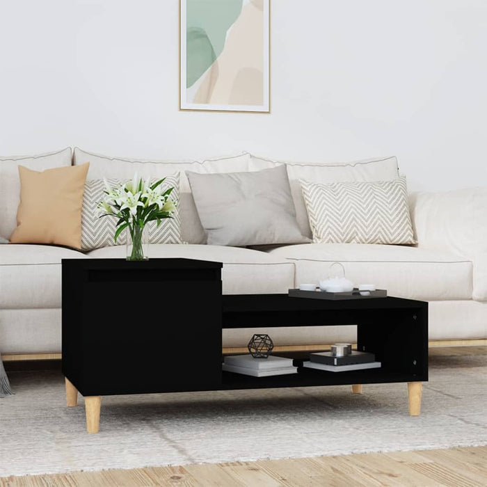 Coffee Table Black 100X50X45 Cm Engineered Wood Nxooxp