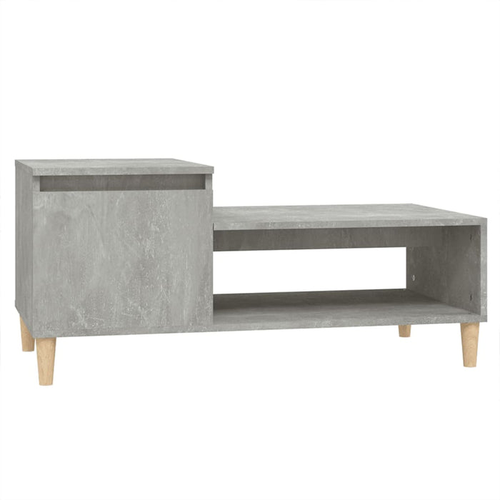 Coffee Table Concrete Grey 100X50X45 Cm Engineered Wood Nxooxn